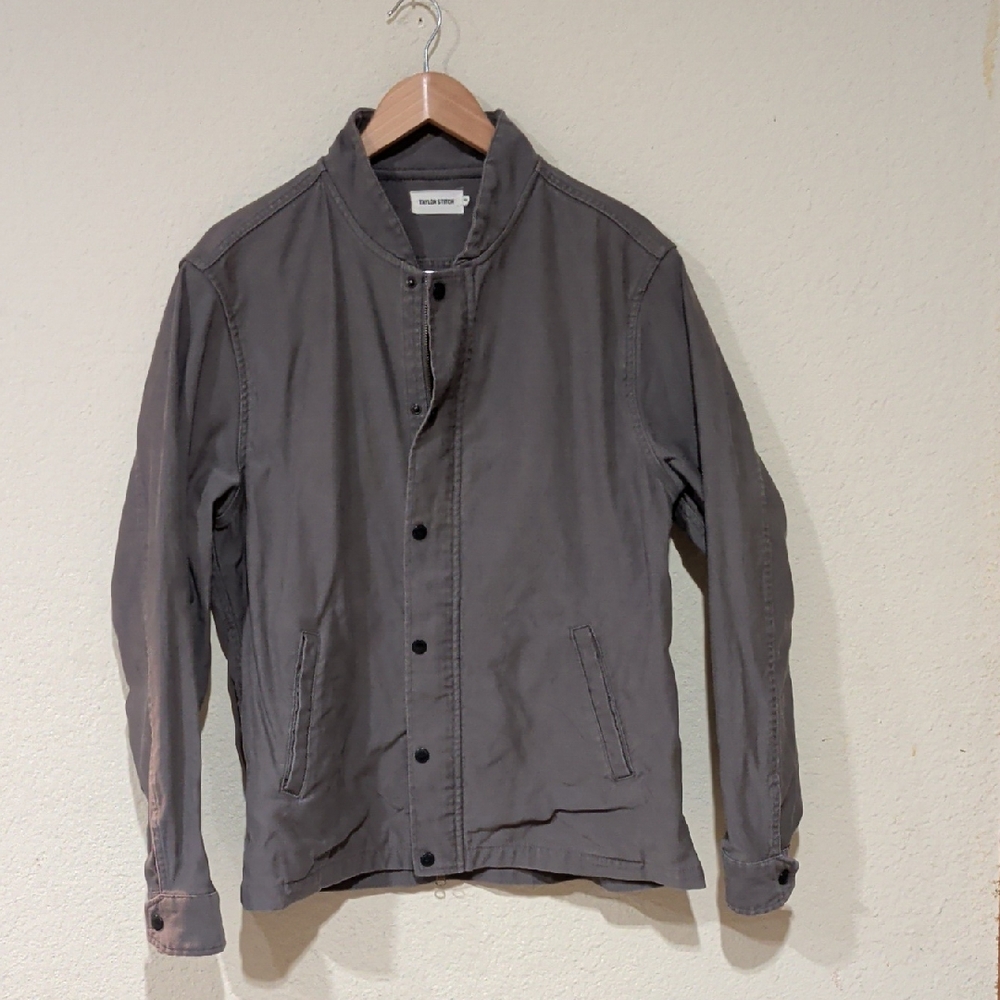 Taylor Stitch 44 Gray Bomber Jacket